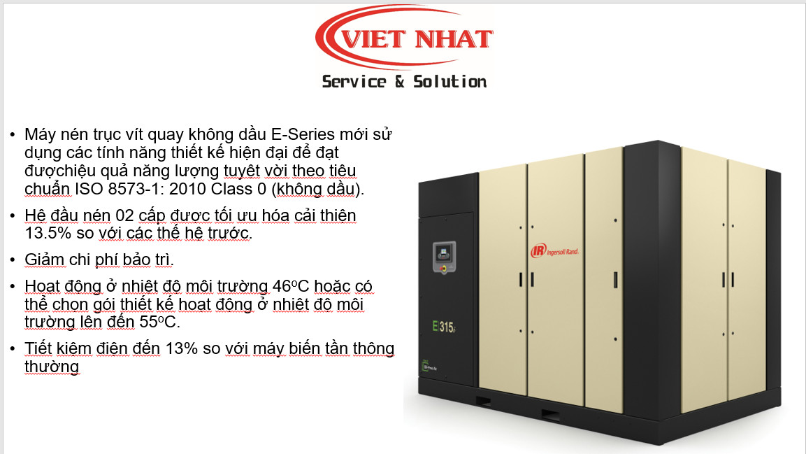 DÒNG MÁY NÉN CÓ DẦU INGERSOLL RAND