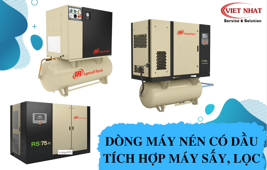 DÒNG MÁY NÉN KHÍ CÓ DẦU TÍCH HỢP MÁY SẤY, LỌC (TOTAL AIR SYSTEM)