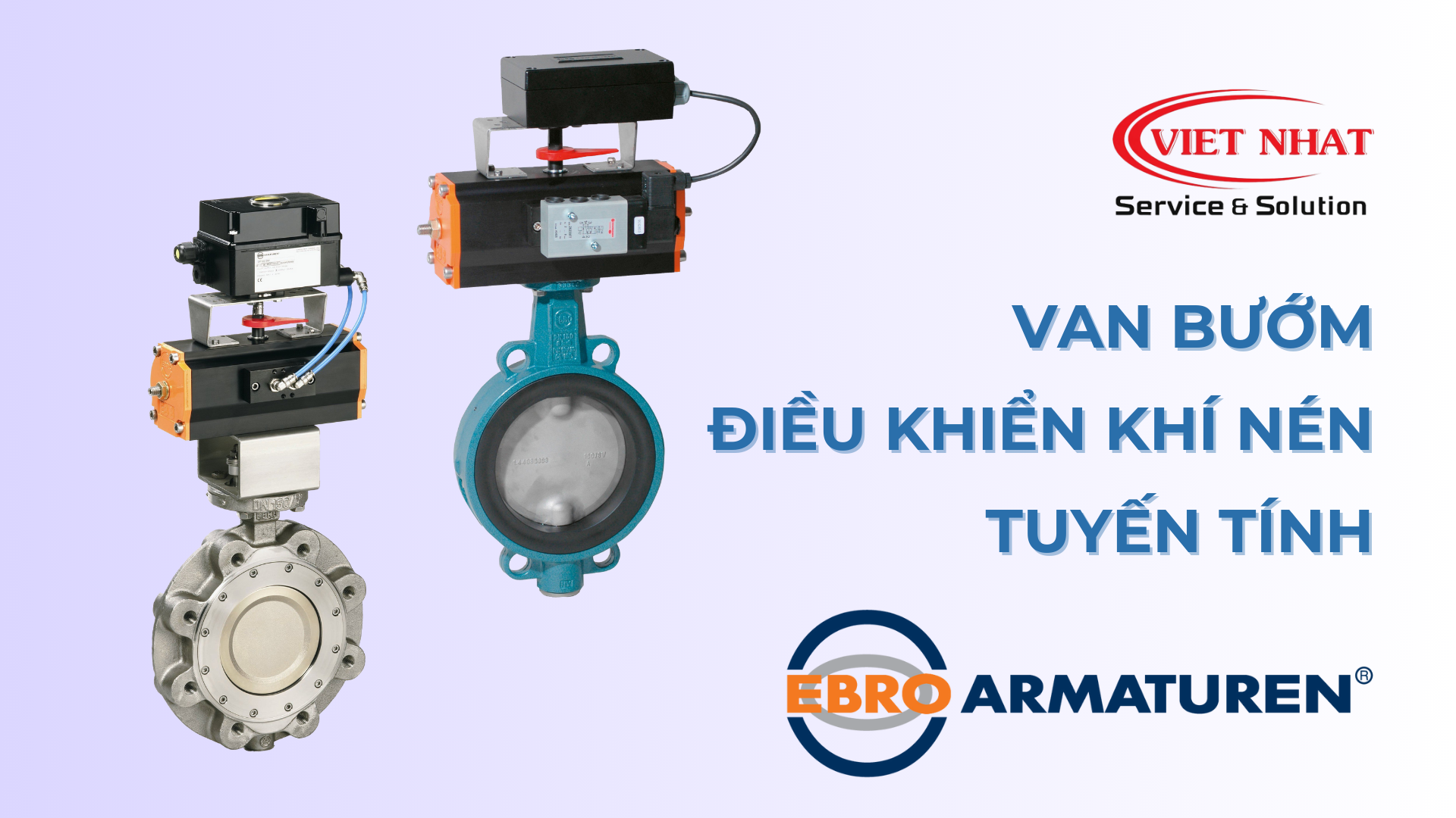 Van bướm điều khiển khí nén tuyến tính