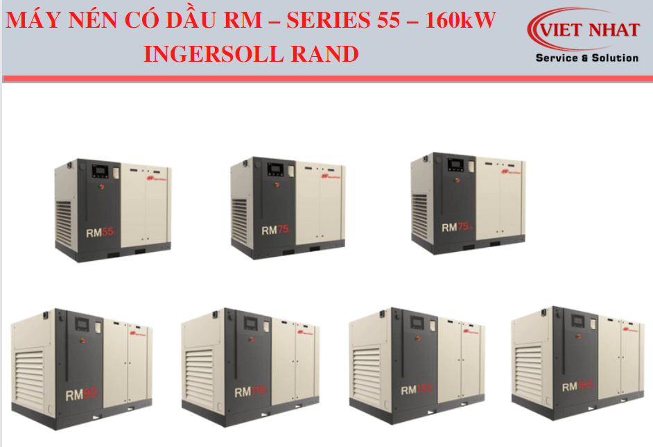 MÁY NÉN CÓ DẦU RM – SERIES 55 – 160kW INGERSOLL RAND 